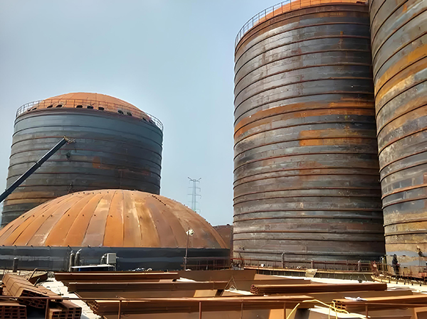 浠水焦粉钢板仓